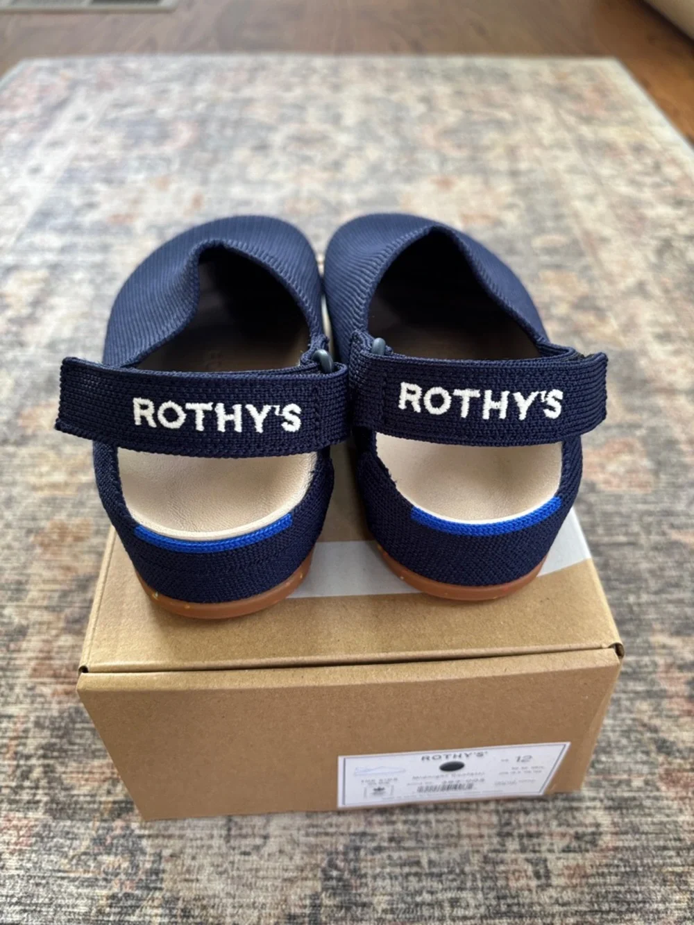 Rothy's Kids Clog in Midnight Confetti Navy. Size 12. Never worn. New with box - Picture 3 of 7